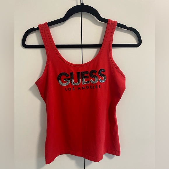 Guess Sequin Tank Top - Picture 1 of 3